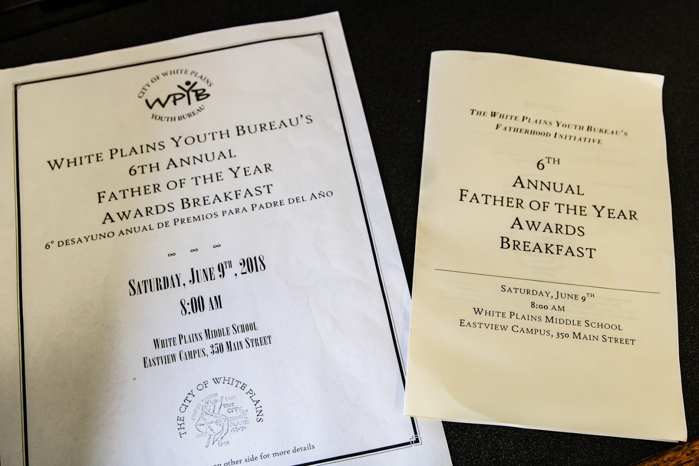 6th Annual Father of the Year Program